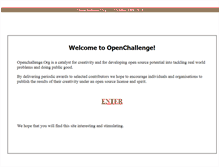 Tablet Screenshot of openchallenge.org